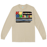 Mushroom autism usa flag Long Sleeve Tee - MaliasSmallBusiness