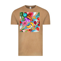 Vintage Camel flowers ice cream fruit Vintage Tee - BundleAndBundleShop