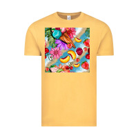 Vintage Mustard flowers ice cream fruit Vintage Tee - BundleAndBundleShop