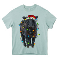 Arona christmas black angus cattle with lights Heavy Core Tee - RanaPortraitStore