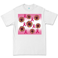 White breast cancer awareness sunflower Premium Tee - RanaPortraitStore