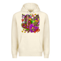 Sandshell Mardi Gras hearts Premium Hoodie - NancyCooperArtShop
