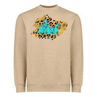 Mushroom glitter leopard turquoise patch Heavyweight Sweatshirt - AdoDesignShop