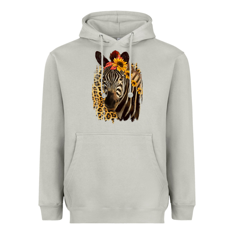Zebra With Sunflowers Heavyweight Hoodie by Bettercallsaul | Teevron