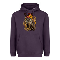 Plum Zebra With Sunflowers Heavyweight Hoodie - Bettercallsaul