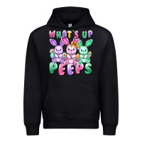 Black What's up peeps Easter bunnies Easter Day Urban Hoodie - CowGirlArtShop