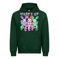 Forest Green What's up peeps Easter bunnies Easter Day Urban Hoodie - CowGirlArtShop