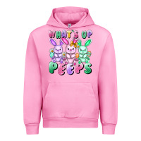 Fuchsia Pink What's up peeps Easter bunnies Easter Day Urban Hoodie - CowGirlArtShop