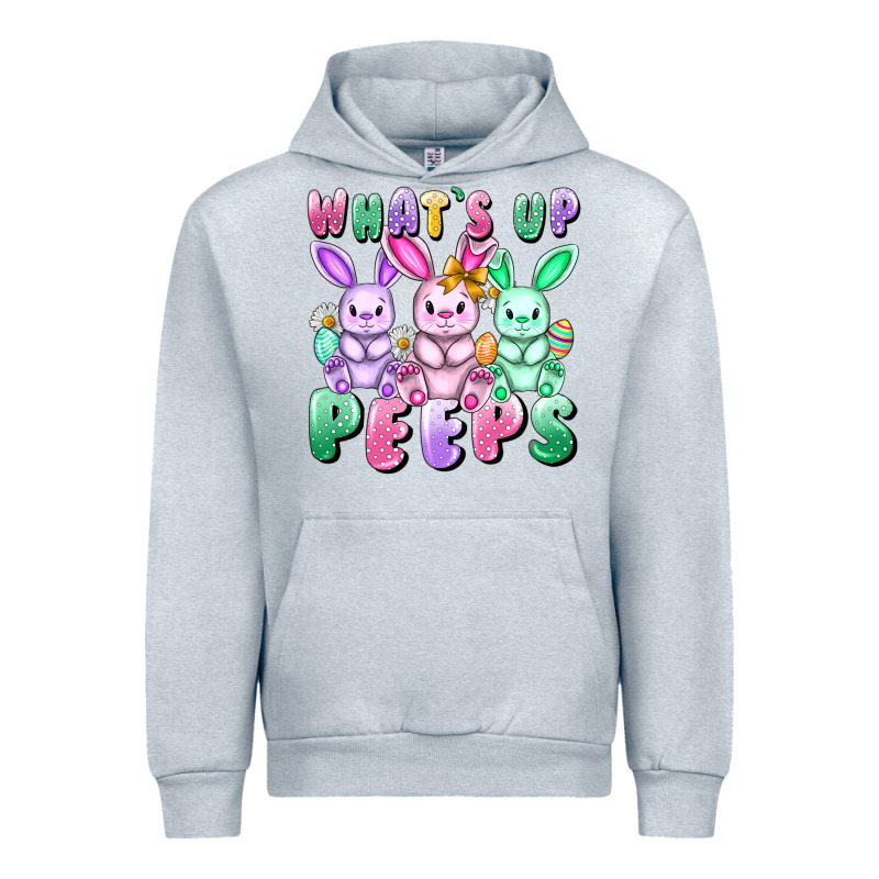 What's Up Peeps Easter Bunnies Easter Day Urban Hoodie by CowGirlArtShop | Teevron