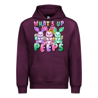 Mauve Wine What's up peeps Easter bunnies Easter Day Urban Hoodie - CowGirlArtShop