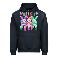 Navy What's up peeps Easter bunnies Easter Day Urban Hoodie - CowGirlArtShop