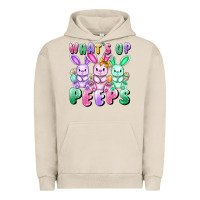 Pigment French Oak What's up peeps Easter bunnies Easter Day Urban Hoodie - CowGirlArtShop