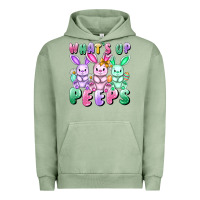 Pigment Oil Green What's up peeps Easter bunnies Easter Day Urban Hoodie - CowGirlArtShop
