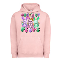 Pigment Salmon What's up peeps Easter bunnies Easter Day Urban Hoodie - CowGirlArtShop