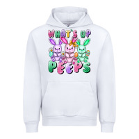 White What's up peeps Easter bunnies Easter Day Urban Hoodie - CowGirlArtShop