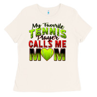 Bone my favorite tennis player calls me mom Ladies Tee - Zillion Design Studio