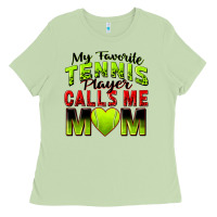Matcha my favorite tennis player calls me mom Ladies Tee - Zillion Design Studio