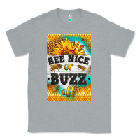 Heather Grey bee nice or buzz off Classic Tee - LillyAllenDesigns