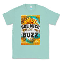 Seafoam bee nice or buzz off Classic Tee - LillyAllenDesigns