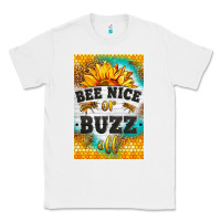 White bee nice or buzz off Classic Tee - LillyAllenDesigns