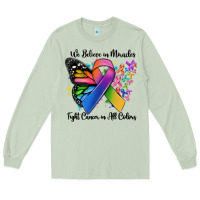 Matcha we believe in miracles fight cancer in all colors Long Sleeve Tee - MaliasSmallBusiness