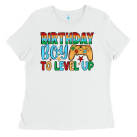 White birthday boy to level up Ladies Tee - JahusDesignShop