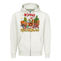 Merry Christmas Gingerbread Truck Zipper Hoodie | Teevron