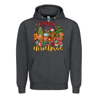 Smoke merry christmas gingerbread truck Zipper Hoodie - MaliasSmallBusiness