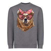 Storm mama bear with glasses and bandana Heavyweight Sweatshirt - Artiststas