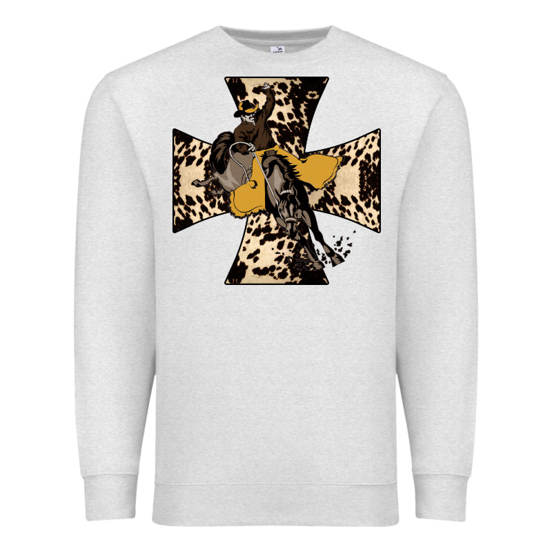 Leopard Bucking Bronco Premium Sweatshirt by Bettercallsaul | Teevron