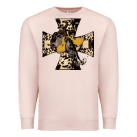 Pale Pink Leopard Bucking Bronco Premium Sweatshirt - Bettercallsaul