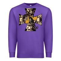 Purple Leopard Bucking Bronco Premium Sweatshirt - Bettercallsaul