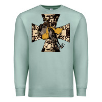 Seafoam Leopard Bucking Bronco Premium Sweatshirt - Bettercallsaul