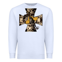 White Leopard Bucking Bronco Premium Sweatshirt - Bettercallsaul