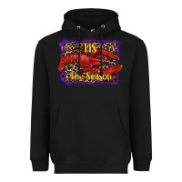 Black mardi gras this the season lobster Heavyweight Hoodie - RanaPortraitStore