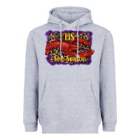 Heather Grey mardi gras this the season lobster Heavyweight Hoodie - RanaPortraitStore