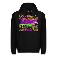 Black Mardi Gras cruise Premium Hoodie - NancyCooperArtShop