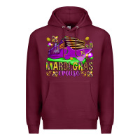 Burgundy Mardi Gras cruise Premium Hoodie - NancyCooperArtShop