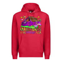Cardinal Mardi Gras cruise Premium Hoodie - NancyCooperArtShop