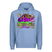 Colony Blue Mardi Gras cruise Premium Hoodie - NancyCooperArtShop