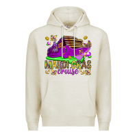 Oatmeal Heather Mardi Gras cruise Premium Hoodie - NancyCooperArtShop