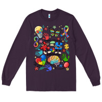 Plum somebody's loud & proud autism mama Long Sleeve Tee - MaliasSmallBusiness