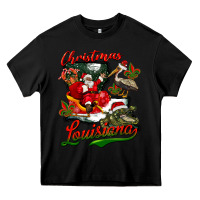 Black louisiana christmas with  afro santa Heavy Core Tee - BarkalooDesign