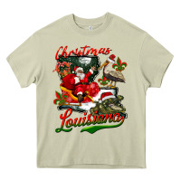 Mossy louisiana christmas with  afro santa Heavy Core Tee - BarkalooDesign