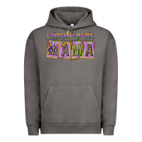 Pigment Tornado Mardi Gras Mama with Beads Urban Hoodie - HowdyJamesFarm