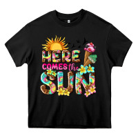 Black here comes the sun Heavy Core Tee - texasbilliewilder