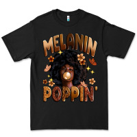 Black melanin poppin Premium Tee - Zillion Design Studio