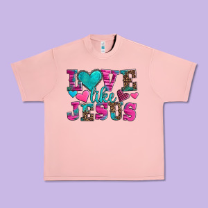 Love Like Jesus Valentine's Day Urban Heavy Tee Designed By Adodesignshop