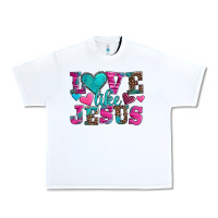 White love like jesus valentine's day Urban Heavy Tee - AdoDesignShop