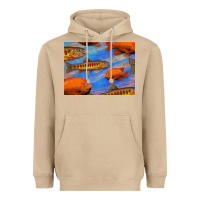 Mushroom California Golden Trout Garibaldi Fish Background Heavyweight Hoodie - Bettercallsaul